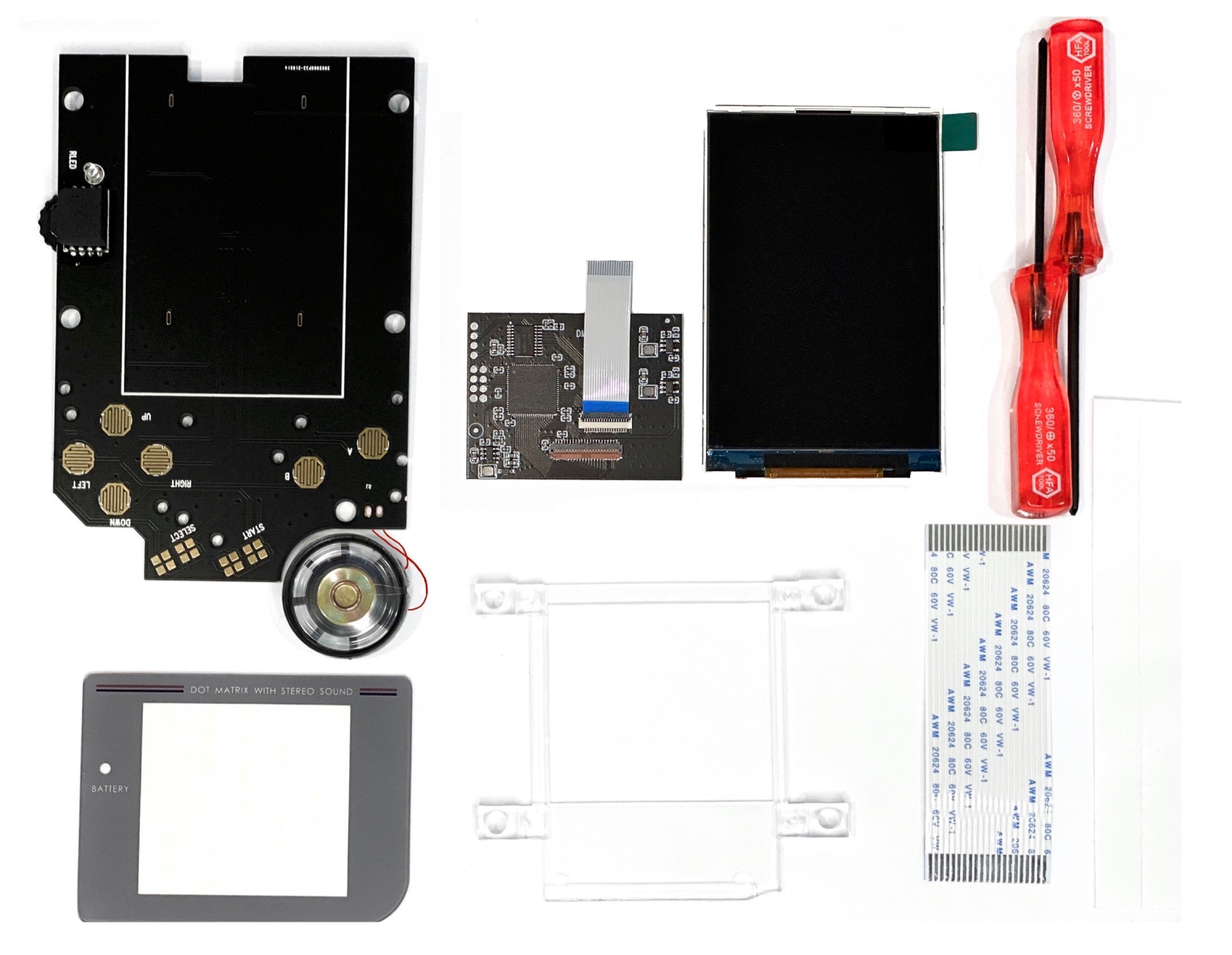 Game Boy Original DMG V5 PRO IPS Mod Kit